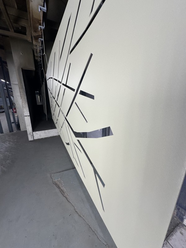 thermolaquage de tôle acier en Ral 7003 ft pour notre client du 13 bouche du Rhône 