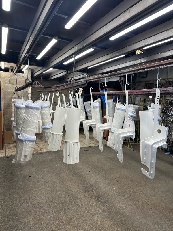 piece acier thermolaqué et métallisé 