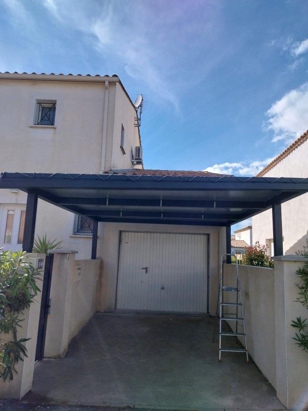 carport Aigues mortes ral 7016 ft
