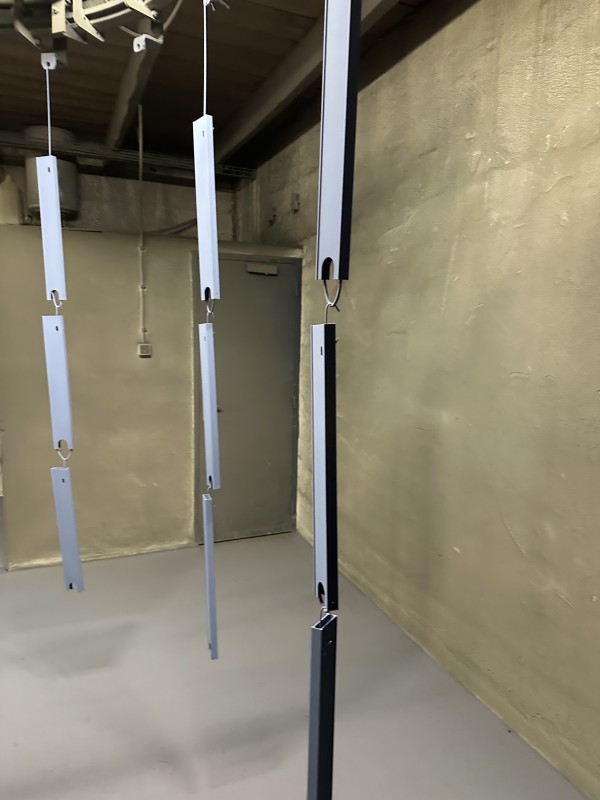 thermolaquage en RAL 5014 mat de garde corps aluminium de toiture