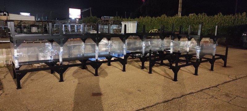 thermo laquage d ouvrages acier en RAL 9005 satin industriel