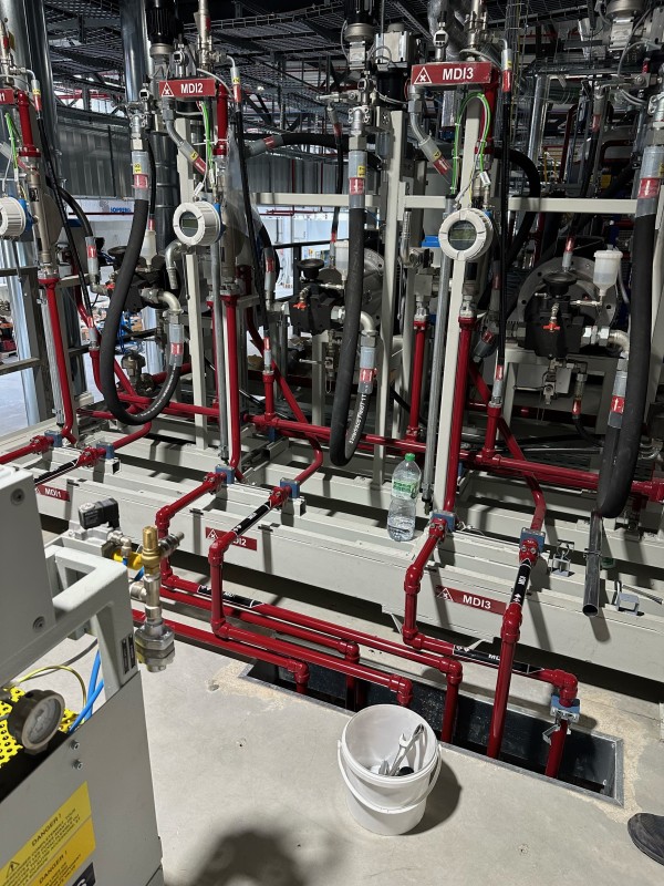 thermolaquage de conduite haut pression pour une machine outil .