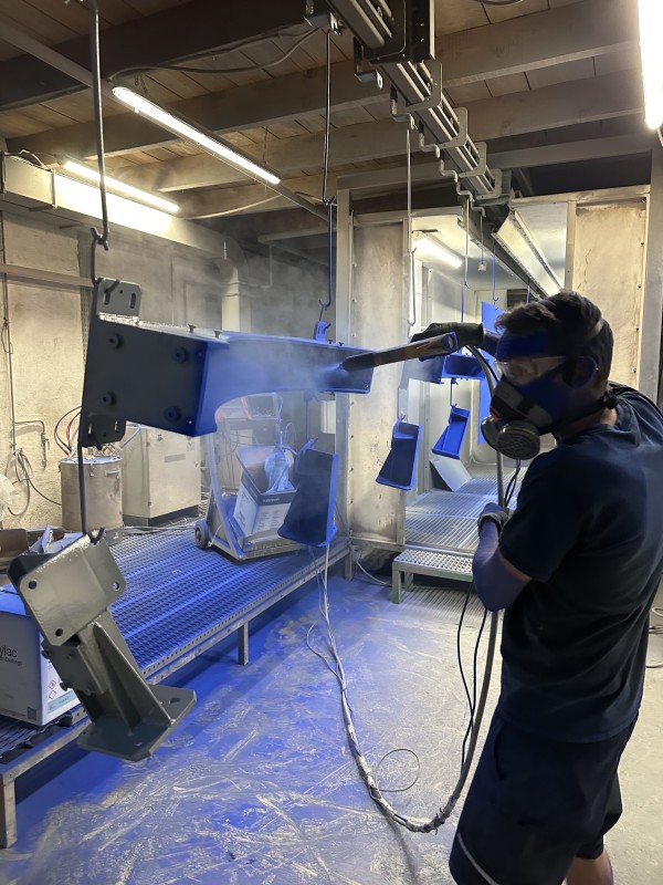 thermolaquage en décontaminable   nucléaire bleu 5002