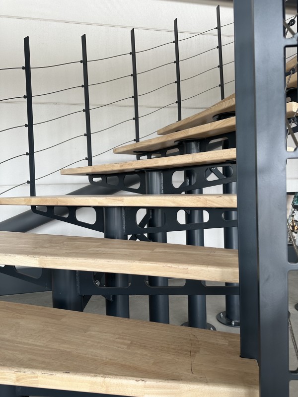 escalier thermolaqué