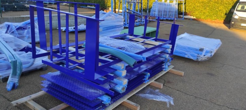 thermolaquage ral 5002 décontaminable