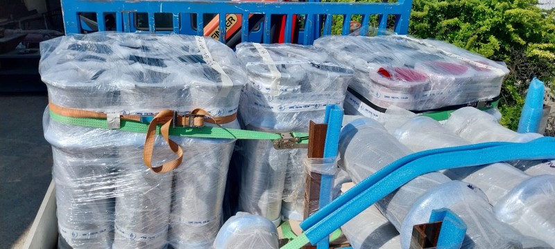 emballage de thermolaquage pour livraison