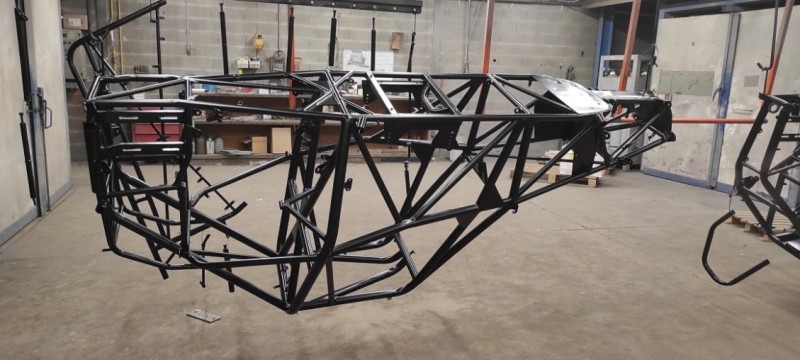 thermolaquage de chassis pour kart cross en RAL 9005 dans le gard 30