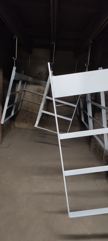 thermo laquage en peinture décontaminable de pièces diverses pour l industrie nucléaire RAL 5002