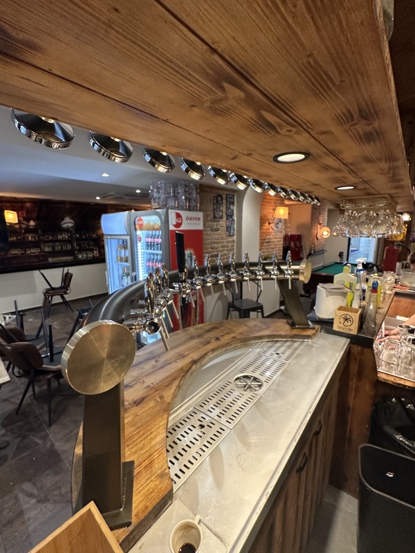 laitonnage et thermolaquage d une pompe à bière pour un bar à Nîmes dans le Gard Ral BRONZE