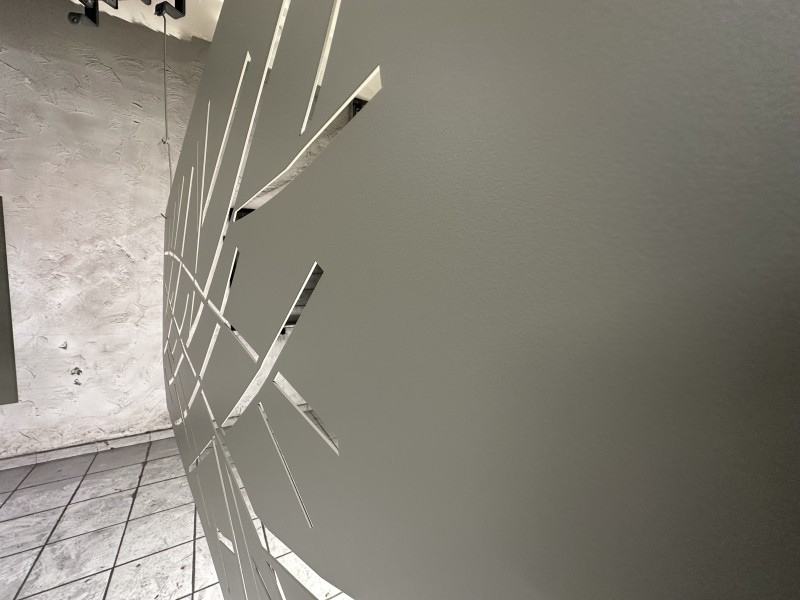 thermolaquage de tôle acier en Ral 7003 ft pour notre client du 13 bouche du Rhône 