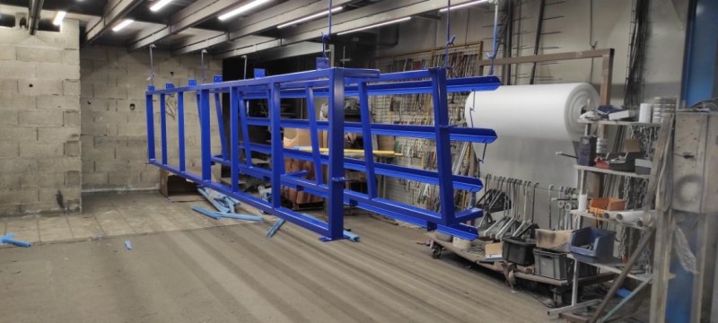 thermolaquage bleu 5002 décontaminable