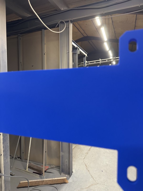 thermo laquage en peinture décontaminable de pièces diverses pour l industrie nucléaire RAL 5002