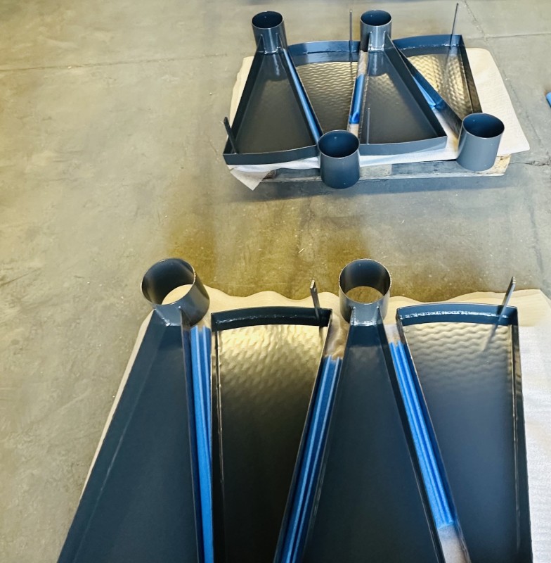 Thermolaquage d’un escalier et de garde corps de mezzanine pour notre Client, Sud fabrication à Saint-Victor Lacoste, 30